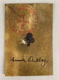Reproduction Buffalo Bills Wild West Show Annie Oakley Souvenir Shot Card