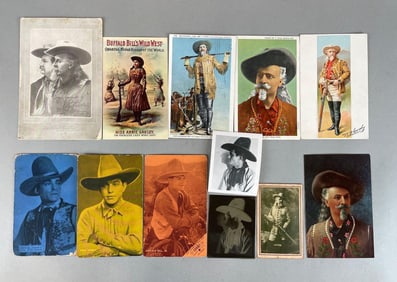 Group of Buffalo Bill Cody Postcards and More