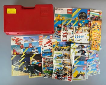 Group of 1980s Lego Toy Building Set Manuals and Catalogs