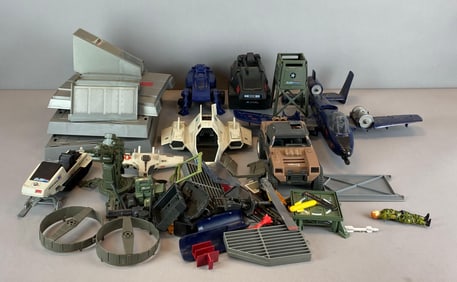 Group of 1980s Hasbro GI Joe Vehicles and More