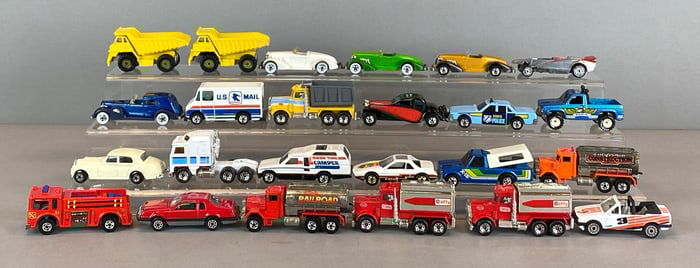 Group of 24 1970s - 1990s Matchbox and Hot Wheels Cars