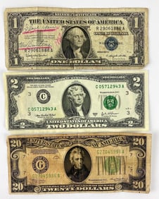 Group of 3 US Notes