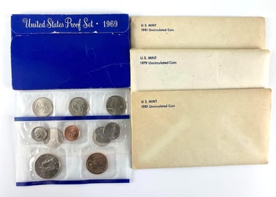Group 9 US Mint Proof Coin Sets