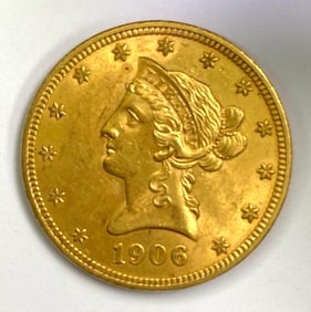1906 $10 Liberty Head Gold Coin