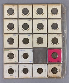 Group of 19 Buffalo and Jefferson Nickels