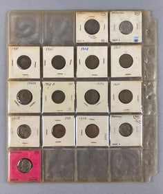 Group of 15 Assorted US Nickels