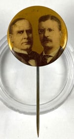 Whitehead and Hoag William McKinley Theodore Roosevelt Pin