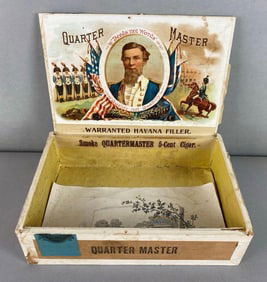 Antique Quarter Master Cigar Box