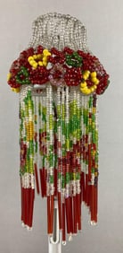 Antique Glass Beaded Lamp Shade