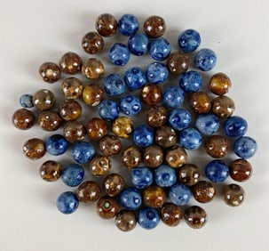 Group of 60+ Art Pottery Marbles
