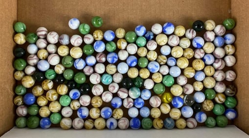 Group of 100+ Assorted Marbles