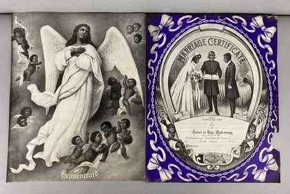 Group of 2 PP and F Co. Black and White Lithos