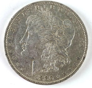 1880 US Morgan Silver Dollar