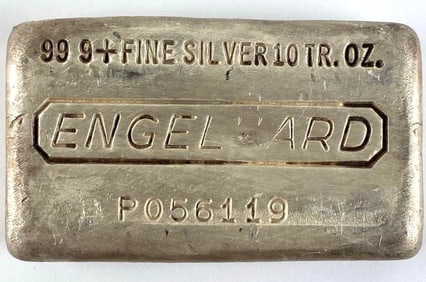 Engelhard LOAF 10 oz .999 Fine Silver Ingot/ Bar