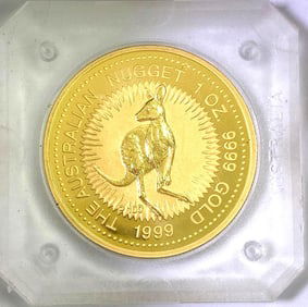 1999 Australia $100 The Australian Nugget 1 oz .9999 Gold Coin