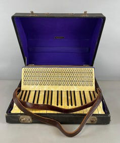 Vintage M. Hohner Carmen Accordion with Case