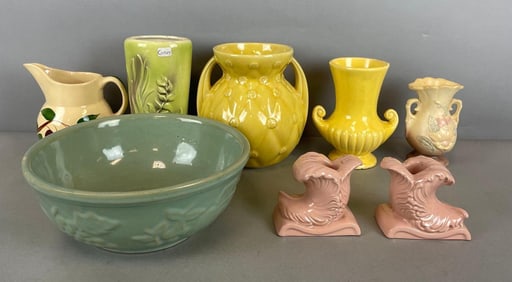 Group of Vintage Pottery Vases and More