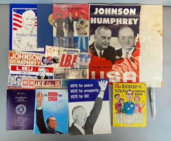 Group of US Presidential Political Items