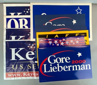 Group of Assorted US Political Signs and More
