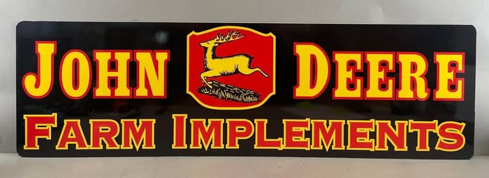 John Deere Farm Implements Vinyl Advertising Sign