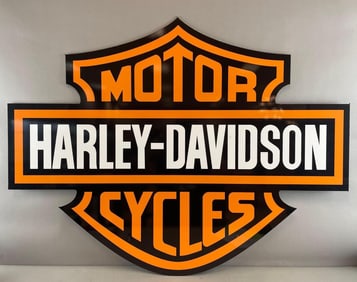 Harley Davidson Motorcycles Vinyl Advertising Sign