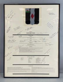 8 / 60th Infantry Go Devils Signed Coat of Arms History Poster