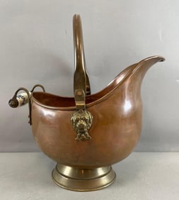 Dutch Copper Coal Ash Scuttle