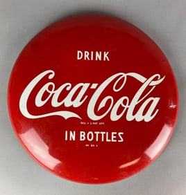 Drink Coca-Cola Painted Metal Advertising Sign