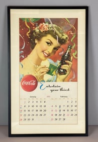 Coca-Cola January / February 1951 Calendar Panel