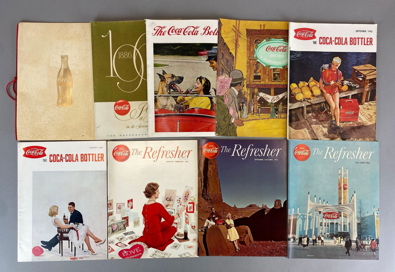 Group of 9 Coca-Cola Magazines (1 of 3)