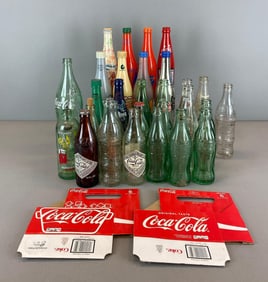 Group of Assorted Coca-Cola Bottles and More