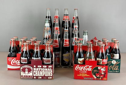 Group of Coca-Cola Glass Bottles
