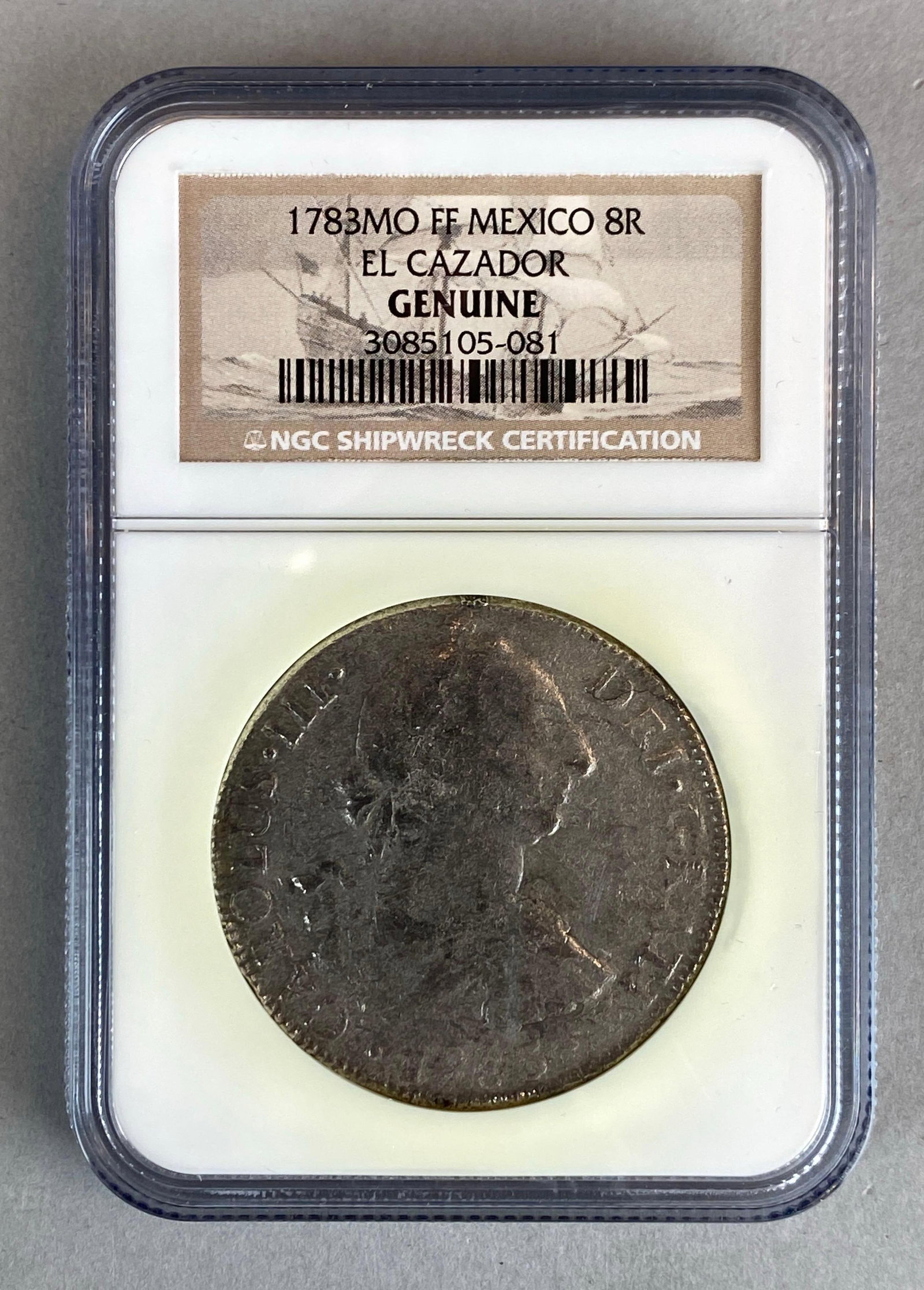 1783 MO FF Mexico 8R El Casador Shipwreck Coin: 1783 MO FF Mexico 8R El Casador Shipwreck Coin