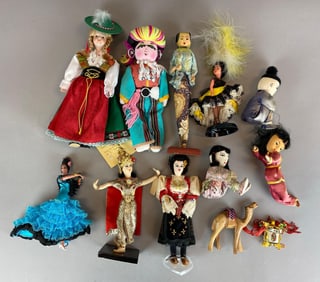 Group of Folk Art Dolls