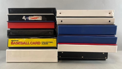 Group of 3-Ring Sports Card Binders