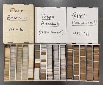 Group of 14,000+ 1980s - 2020s Baseball Cards