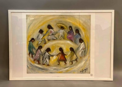 1990 De Garzia Los Ninos Print