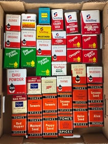 Group of Assorted Metal Advertising Spice Tins