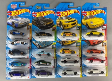 Group of 17 Mattel Hot Wheels Foreign Cars