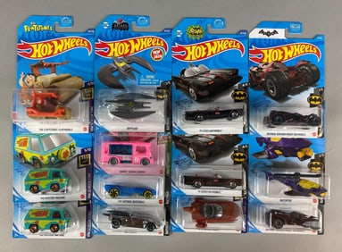 Group of 13 Mattel Hot Wheels Pop-Culture Cars