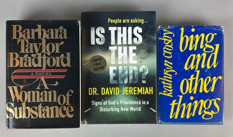 Group of 3 Author Signed Books