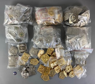 Group of Reproduction Hat Badges And More