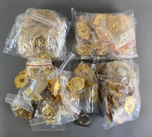 Group of Assorted Reproduction Hat Badges