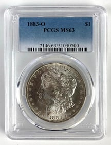 PCGS Graded 1883-O US $1 Morgan Silver Dollar MS63