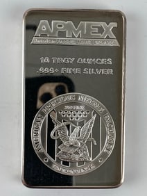 APMEX Eagle 10 oz .999 Fine Silver Ingot/ Bar