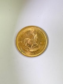 1982 South Africa Krugerrand 1/10 oz Fine Gold Coin