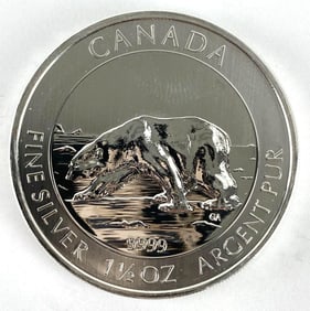 2013 Canada $8 Polar Bear 1.5 oz .999 Fine Silver Round