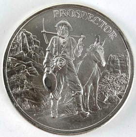 Prospector 1 oz .999 Fine Silver Round