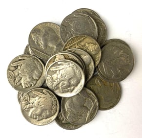 Group of 20 Buffalo Nickels