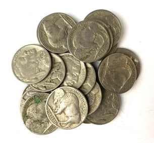 Group of 20 Buffalo Nickels